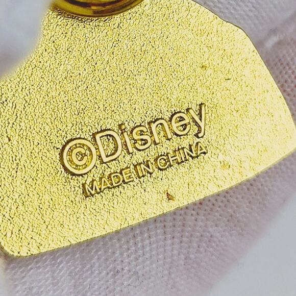 Disney Loungefly Belle Perfume Pin Yellow Stained Glass Enamel - Picture 7 of 8